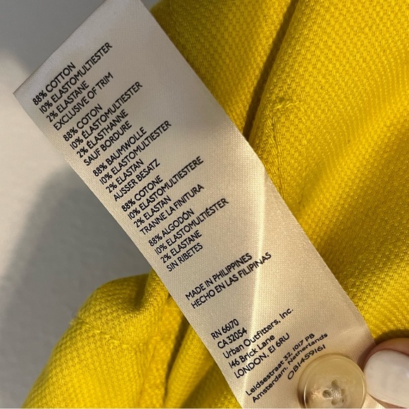 MAEVE High Rise Canary Yellow Cuffed Pants - Picture 4 of 4